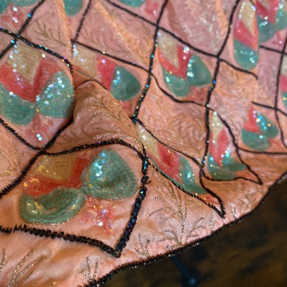 Hollywood studios Vintage beaded pink size 2 skirt - Picture 13 of 16